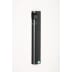 Schwarzer Wandascher B 12 aus Metall mit Lochmuster und VAR Logo
